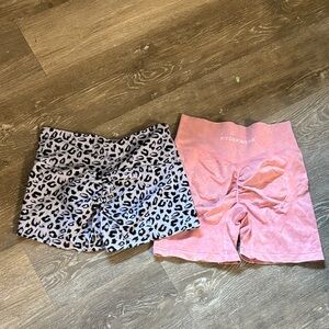 Ryderwear Kids Animal Print and Pink Shorts